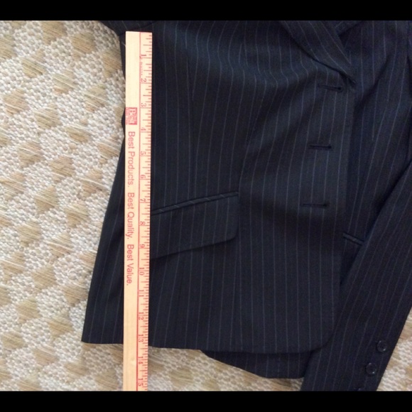 Sharp SEMANTIKS fully lined blazer Blk pinstripe - Picture 4 of 8